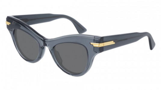 Bottega Veneta BV1004S Sunglasses, 001 - GREY with GREY lenses
