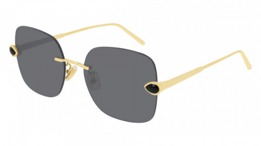 Boucheron BC0093S Sunglasses, 001 - GOLD with GREY lenses