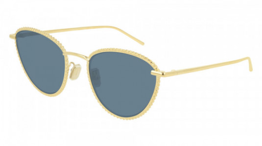 Boucheron BC0099S Sunglasses, 003 - GOLD with BLUE lenses