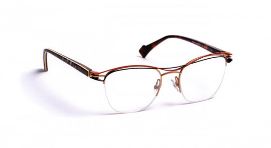 J.F. Rey JF2878 Eyeglasses, PINK GOLD / ORANGE / BLACK (5500)