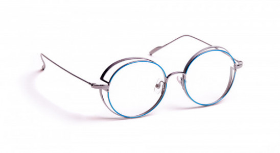 J.F. Rey JF2884 Eyeglasses, BLUE / SHINY RUTHENIUM (2005)
