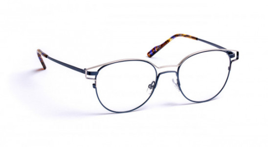 J.F. Rey JF2872 Eyeglasses, SHINY SILVER / DUCK BLUE (1325)