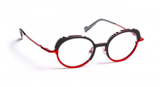 J.F. Rey JF2866 Eyeglasses, NICE BLACK / SATIN RED (0530)