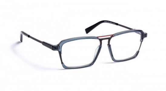 J.F. Rey JF1490 Eyeglasses, CRYSTAL GREY / OLD SILVER / RED (0515)