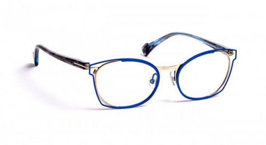 J.F. Rey JF2887 Eyeglasses, BLUE / SHINY LIGHT GOLD (2550)