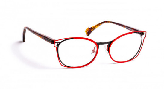 J.F. Rey JF2887 Eyeglasses, RED / SATINED BLACK (3000)