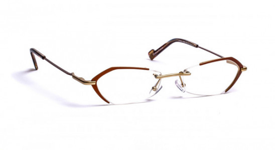 J.F. Rey JF2854-AF Eyeglasses, AF  BROWN / PINK GOLD SATINED (9055)