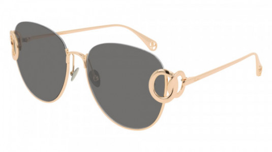 Pomellato PM0076S Sunglasses, 001 - GOLD with GREY lenses