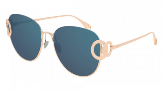 Pomellato PM0076S Sunglasses, 004 - GOLD with GREY lenses