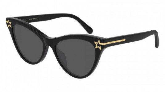 Stella McCartney SC0212S Sunglasses, 001 - BLACK with GREY lenses