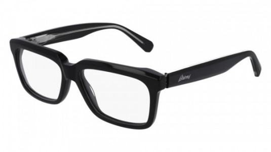 Brioni BR0065O Eyeglasses, 001 - BLACK with TRANSPARENT lenses
