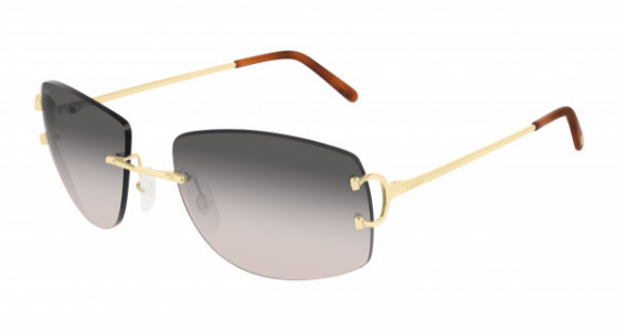 Cartier CT0008RS Sunglasses, 001 - GOLD with GREY lenses