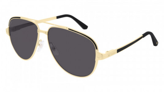 Cartier CT0192S Sunglasses, 001 - GOLD with GREY polarized lenses