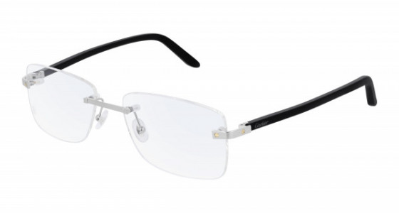 Cartier CT0216OA Eyeglasses, 004 - BLACK