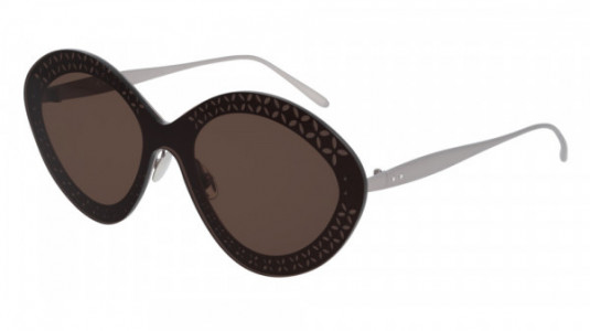 Azzedine Alaïa AA0027S Sunglasses, 002 - RUTHENIUM with BROWN lenses