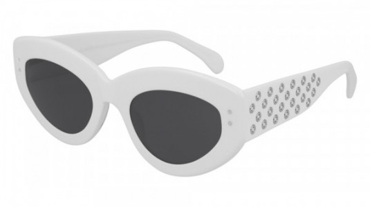 Azzedine Alaïa AA0030S Sunglasses, 004 - WHITE with GREY lenses