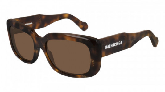 Balenciaga BB0072S Sunglasses, 002 - HAVANA with BROWN lenses