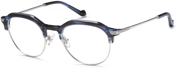 AGO AGO 1025 Eyeglasses, 03-Silver/Blue