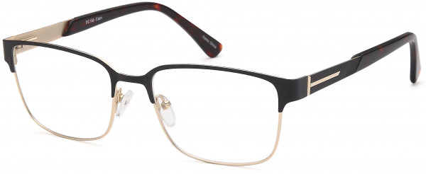 Di Caprio DC182 Eyeglasses, Black Gold