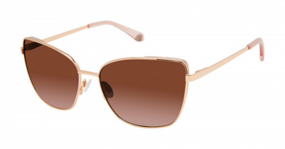 Lulu Guinness L170 Sunglasses, Rose Gold (RGD)