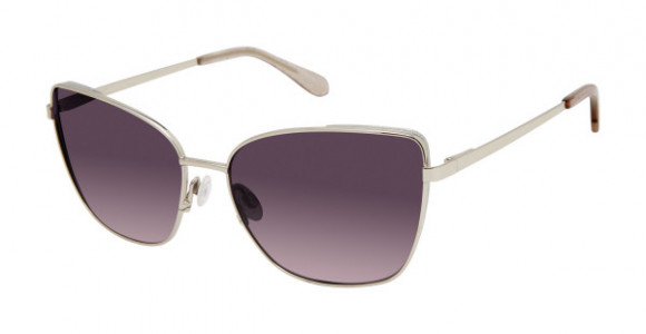 Lulu Guinness L170 Sunglasses, Silver (SIL)