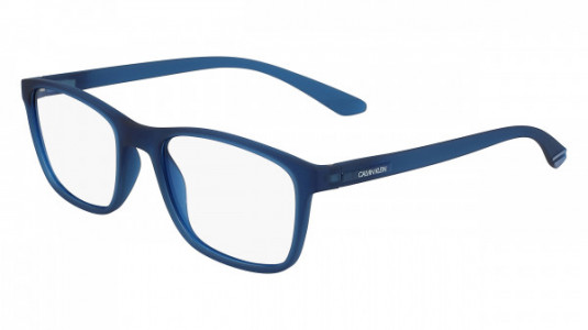 Calvin Klein CK19571 Eyeglasses, (405) MATTE CRYSTAL BLUE