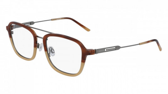 Calvin Klein CK19719F Eyeglasses, (258) HONEY HORN/WHISKEY GRADIENT