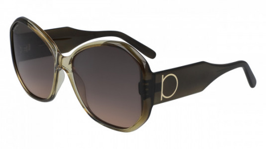 Ferragamo SF942S Sunglasses, (326) KHAKI BROWN GRADIENT