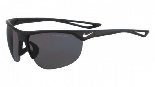 Nike NIKE CROSS TRAINER P EV0939 Sunglasses, (001) MATTE BLACK/SILVER WITH GREY POLARIZED LENS