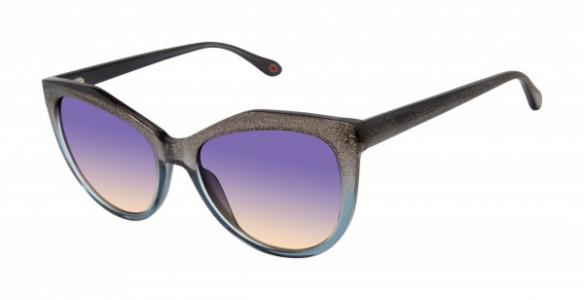 Lulu Guinness L165 Sunglasses, Grey/Blue (GRY)