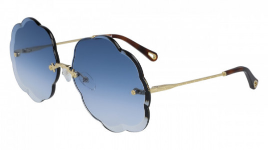 Chloé CE156S Sunglasses, (816) GOLD/GRADIENT BLUE
