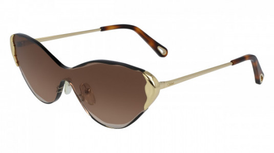 Chloé CE163S Sunglasses, (742) GOLD/GRADIENT BROWN