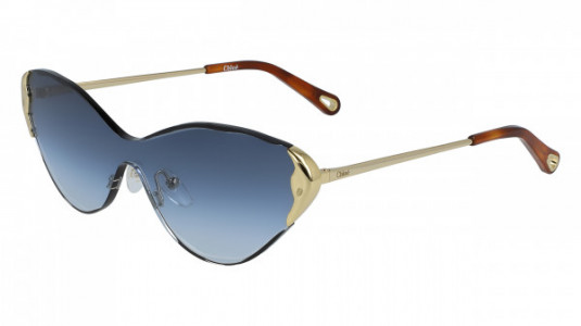 Chloé CE163S Sunglasses, (816) GOLD/GRADIENT BLUE