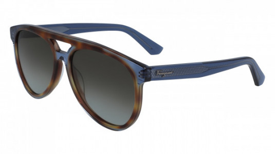 Ferragamo SF945S Sunglasses, (259) HAVANA/BLUE