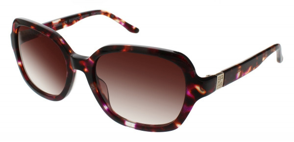 BCBGMAXAZRIA ECSTATIC Sunglasses, Berry Tortoise