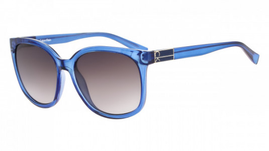 Calvin Klein R712S Sunglasses, (414) CRYSTAL NAVY