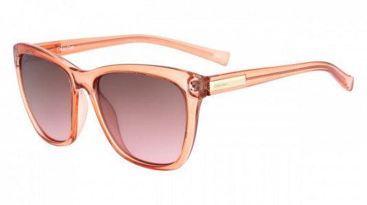 Calvin Klein R716S Sunglasses, (749) CRYSTAL PEACH