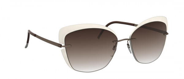Silhouette Accent Shades 8166 Sunglasses, 8540 Classic Brown Gradient