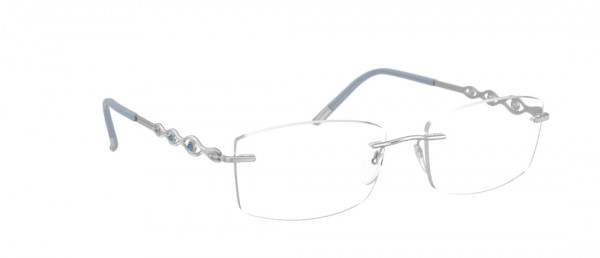 Silhouette Sparkling Diva GL Eyeglasses, 7000 Rhodium / Montana