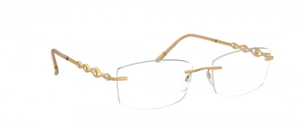 Silhouette Sparkling Diva GL Eyeglasses, 7580 Gold / Crystal