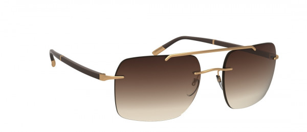 Silhouette Sun C-2 8708 Sunglasses, 7520 Classic Brown Gradient