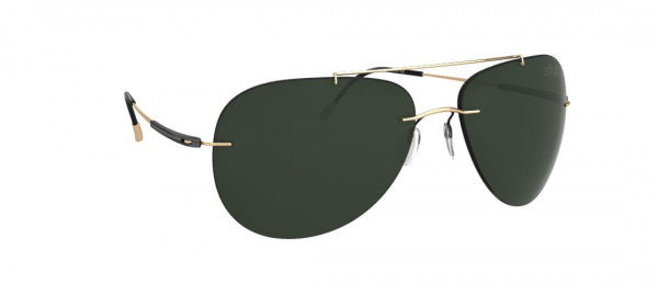 Silhouette Adventurer Collection 8721 Sunglasses, 7530 SLM POL Green