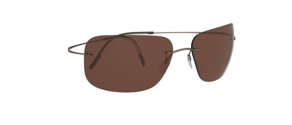 Silhouette TMA Ultra Thin 8723 Sunglasses, 7530 SLM Brown
