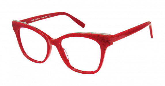 Vince Camuto VO505 Eyeglasses, RED RED/SHINY SILVER