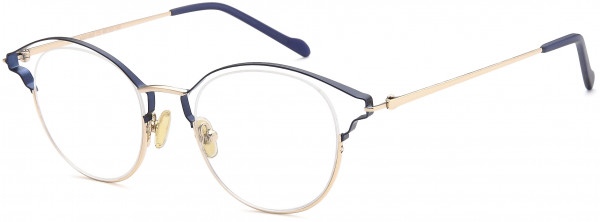 AGO AGO 1022 Eyeglasses, 03-Navy/Gold