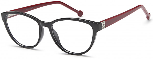 Millennial ANNA Eyeglasses, Black Burgundy