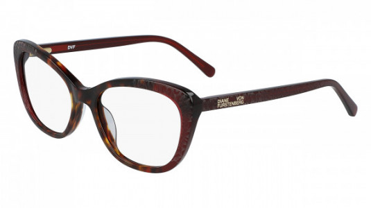 Diane Von Furstenberg DVF5123 Eyeglasses, (640) BURGUNDY GRADIENT / TORT