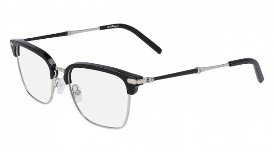 Ferragamo SF2194 Eyeglasses, (976) BLACK/SILVER