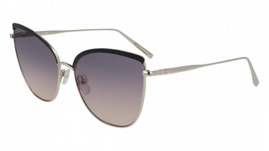 Longchamp LO130S Sunglasses, (720) GOLD/BLACK