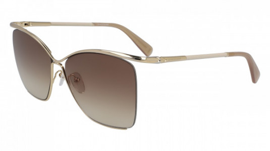 Longchamp LO132SL Sunglasses, (730) GOLD/IVORY